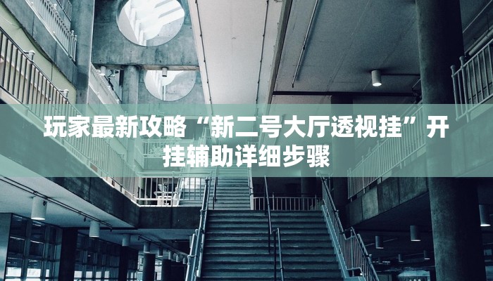 玩家最新攻略“新二号大厅透视挂”开挂辅助详细步骤