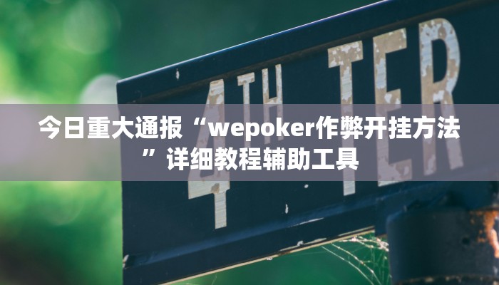 今日重大通报“wepoker作弊开挂方法”详细教程辅助工具 今日重大通报“wepoker作弊开挂方法”详细教程辅助工具