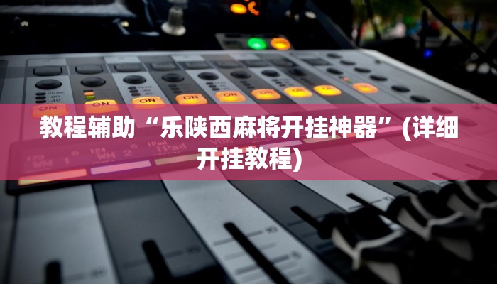 教程辅助“乐陕西麻将开挂神器”(详细开挂教程)